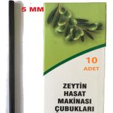 Zeytin Hasat Makinası 10 Adet 5Mm Orjinal Karbon Fiber Yedek Çubuk 10 Adet