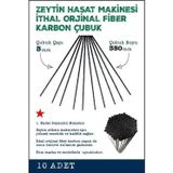 Zeytin Hasat / Silkme Makinası Karbon Fiber Çubuk 5 Mm 10 Adet