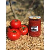 Zeytinli Keçi Çiftliği Doğranmış Tarla Domatesi Cam Kavanoz 660 Cc (GÜBRESİZ, İLAÇSIZ, HORMONSUZ, TUZ İÇERMEYEN) - 660 gr