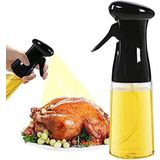 Zeytinyağı Püskürtücü, Sprey Yağdanlık, Barbekü, Pişirme Püskürtme Şişesi, 210 ml (Siyah)