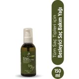 Zeytinyağı ve Argan Yağı Özlü Besleyici Saç Bakım Yağı - Tüm Saç Tipleri Için Serum ve Yağ 150 ml