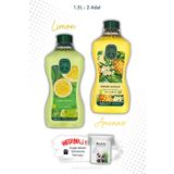 Zeytinyağlı Çeşme Limonu ve Hawaii Ananas Sıvı Sabun 1.5L ve ROSIE