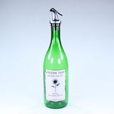Zeytunca Yağdanlık Sosluk Sirkelik Özel Akıtıcılı Çimen Yeşili Ay Çiçek Etiketli 750 ml