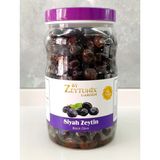 ZeytunixAkhisar Siyah Trilye (Gemlik) Yağlı Sele Zeytin 1000 gr (M Boy) - 1 kg
