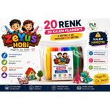 Zeyus Filament 20 Renk 5 Metre 3d Kalem Filamenti