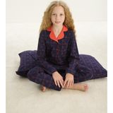 ZEYZEY 8710 Kız Çocuk Yakalı Önden Düğmeli Uzun Kol Pijama Takım
