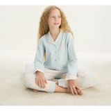 ZEYZEY 8753 Kız Çocuk Önden Düğmeli Uzun Kollu Pijama Takım