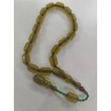 Zeyzun Usta Bilek Boy Efe Maskot Sıkma Kehribar Tespih 15X10 Mm Kapsül Kesim