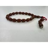 Zeyzun Usta İmzalı Bilek Boy Efe Maskot Sıkma Kehribar Tespih 15 X 11 Mm Beyzi Kesim