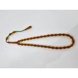 Zeyzun Usta İmzalı Sıkma Kehribar Tespih 9 X 12,5 Mm Beyzi Kesim