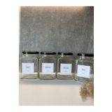 zezedesing 4'lü Cam Kavanoz Set Tea-sugar -salt-coffee1600 Ml