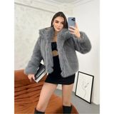 Zf Butik Şal Yaka Ithal - S - Gri