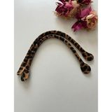 ZG Hobi Aksesuar Örgü Çantalar Için Dikilebilir Pelikan Sap - Leopar - 44 cm