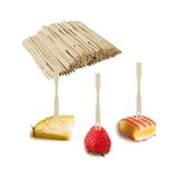 Zg Store 100 Paket Bambu Meze Çatalı, Meze Için Kürdan, Meyve, Kokteyl, Şarküteri Tahtası Aksesuarları Için 3,5 Inç Mini Çatal (100 Paket)