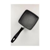 Zg Store 12 cm Granit Sos Tavası – Mini Tereyağı Tavası, Yapışmaz Küçük Tava, Yumurtalık, Sos ve Tereyağı Eritme Için Tek Kişilik Mutfak Tavası (Kare)