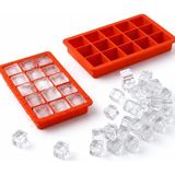 Zg Store 2'li Silikon Buz Kalıbı Seti | 15 Bölmeli Buzluk Kalıbı | Esnek ve Kolay Çıkarma | Dondurucu Için Buz Yapma Kalıbı | Içecek, Kokteyl ve Soğuk Içecekler Için