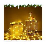 Zg Store 5 Metre LED Işıklı 28'li Kar Tanesi Işık Zinciri Dekoratif Pilli Aydınlatma Ev Dekorasyonu Süsleme Salon Oda Merdiven Balkon Süslemeleri Için Yılbaşı Eğlence Doğum Günlerine Özel Aydınlatma