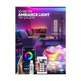 Zg Store Amber LED Pixel Rgb Magic Peri Işık - 5V USB Girişli, Bluetooth Uygulamalı, Uzaktan Kumandalı, Müziğe Duyarlı, Suya Dayanıklı, Parti, Yılbaşı, Doğum Günü, Eğlence Için (10 Metre)