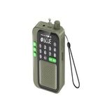 Zg Store C9 Bluetooth Şarjlı Radyo USB & Tf Kart Okuyucu Deprem Çantasına Uygun Fm Radyo, Haki