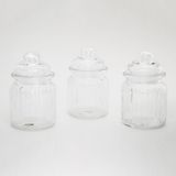 Zg Store Cam Kavanoz Set Baharatlık Vakumlu Kapak Küçük Boy 13CM - 0,5 x 7 cm