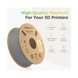 Zg Store Creality Hyper Pla Filament 1,75 Mm, Resmi Filament 1,75 mm Pla, 3D Yazıcı Filamenti, Yüksek Hızlı Baskı Için, Uzun Ömürlü ve Dayanıklı, Boyut Hassasiyeti +/-0,03 Mm, 1 Kg/makara (Gri)