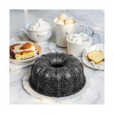 Zg Store Döküm Gövdeli 24CM Granit Kaplama Klasik Kek Kalıbı, Dilimli Kalıp, Yanmaz Yapışmaz Granit Kaplama Döküm - 0,60 x 19 x 29 cm