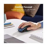 Zg Store Ergonomische Draadloze Muis Met USB Ontvanger 2.4 Ghz Silent Click USB Muis 4000 Dpı Verstelbaar Compatibel Met Pc,tablet,laptop,windows,macos, Linux. (Blauw)