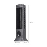 Zg Store HP-F21 USB Şarjlı Sessiz Kule Tipi Masaüstü Mini Fan 3 Kademe Ofis Tipi Soğutucu Kule Fanı