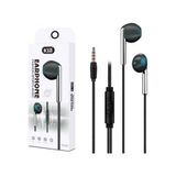 Zg Store K103 3.5mm Jack Girişli Metal Nikelajlı Yüksek Ses Sporcu Kulak Içi Extra Bass Kulaklık Stereo Siyah
