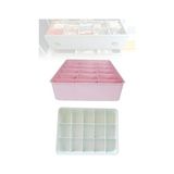 Zg Store Kapaksız Dolap Içi 15 Bölmeli Çekmece Düzenleyici Plastik Hobi Kutusu Takı Makyaj Saklama Kabı Organizer (Beyaz)