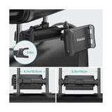 Zg Store Klsniur Tablet Kafalık Tutucu, Araba Arka Koltuk Koltuk Tutacağı, Evrensel 360 Dönebilen Ayarlanabilir 6 "-10,5" Tablet iPad Air iPad Mini, Galaxy