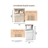 Zg Store Lastikli & Hipoalerjenik ÇARŞAF%100 Pamuk Penye Kumaş Çift Kişilik 200X200 Lemon, Luxcarsaf