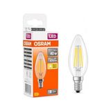 Zg Store LED Filament Mum Ampul E14 4W 470 Lümen 2700K Sarı Işık 40W Eşdeğeri Şeffaf Cam Dim Edilemez 4'lü Paket - Altın