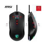 Zg Store Msı Forge GM320 Oyuncu Mouse, 12800 Dpı Optik Sensör, Rgb Led, 7 Düğme, USB 2.0, Siyah, 1.5m Kablo