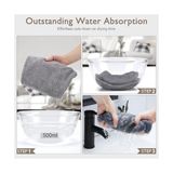 Zg Store Saç Havlusu, Premium Mikrofiber Kumaş ile Yüksek Emicilik, Düğmeli Pratik Tasarım, Kadınlar Için Ideal Saç Kurulama Havlusu, Duş Sonrası Kullanım Için Hair Towel ile Uyumlu - 001-Beyaz