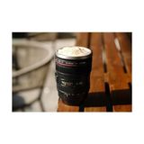 Zg Store Senon Objektif Kupa Lens Kupa Kahve ve Çay Için Termos Kupa Fotoğraf Tutkunları Için Dekoratif Hediyelik 350 ml (Cam Kapak) - 0 - Siyah