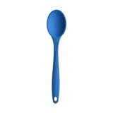 Zg Store Silikon Servis ve Yemek Hazırlama Kaşığı, Yumuşak Uç, Komple Silikon, 27 Cm, Mavi Kaşık, Yanmaz Yapışmaz, Tencere Çizmez, 1 Adet - 0,5 x 7 cm