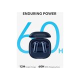 Zg Store Soundcore By , P40I Kablosuz Kulaklık, Ortam Gürültüsüne Uyumlu Anc, Güçlü Bas, 60 Saat Çalma Süresi, 2'si 1 Arada Kılıf ve Telefon Standı, Ipx5, Kablosuz Şarj, Bluetooth 5.3, Lacivert