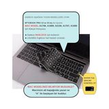 Zg Store Us Ingilizce Klavye Koruyucu MacBook Pro 13 15 Touch Bar Uyumlu A1706 A1989 A2159 A1707 A1990 | Amerikan Düz Enter Ansı | Silikon Keyboard Cover Siyah