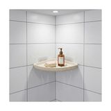 Zg Store Yapıştırmalı Banyo Köşeliği, Istiridye Modeli, Bej, Drenaj Delikli, Delme Gerektirmez