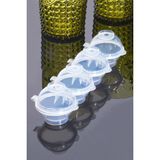 Zg Store Yuvarlak Sihirli Buz Kalıbı Buz Topu Dondurucu Buzluk Saklama ve Sunum Kabı 23 x 28