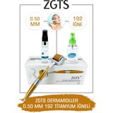 Zgts Gold Line Zgts Dermaroller - 0.50 mm Ölçü - 192 Titanyum İğneli - Saç Sakal Yüz ve Cilt Bakım Derma Roller