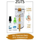 Zgts Gold Line Zgts Dermaroller - 1.00 mm Ölçü - 192 Titanyum İğneli - Saç Sakal Yüz ve Cilt Bakım Derma Roller