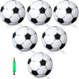 Zhanmai 6 Paket Şişirilebilir Futbol 40,6 cm Şişirilebilir Plaj Topu Büyük Spor Havuz Topu Pompalı Yetişkinler Gençler için Hediye Yaz Açık Hava Parti Dekorasyonları (Çorap)