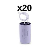 Zheli 30 Μf 45X70 mm Plastik Kablolu 450-500 Acv Daimi Devre Kondansatörü - 20'Lİ