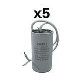 Zheli 30 Μf 45X70 mm Plastik Kablolu 450-500 Acv Daimi Devre Kondansatörü - 5'Lİ