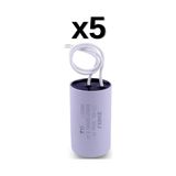 Zheli 40 Μf 45X90 mm Plastik Kablolu 450-500 Acv Daimi Devre Kondansatörü - 5'Lİ
