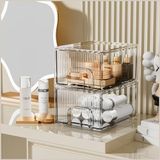 ZHIAI 2 Paket Şeffaf İstiflenebilir Saklama Çekmecesi, Akrilik Çekmece, Kozmetik Düzenleyici, Şifonyer için Plastik Düzenleyici, Altı, Mutfak Dolabı, Kiler, Ev Organizasyonu ve Depolama