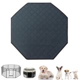 Zhilishu Köpek oyun parkı mat, yıkanabilir çiş pedi sekizgen köpek oyun parkı Whelping Pad sızdırmaz lazımlık eğitim pedi astar oyun parkı sandık köpek kulübesi kapalı