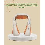 ZHL Tools Ovmalı Isıtmalı Masaj Aleti – Boyun, Sırt, Bel, Omuz ve Bacak Için - Siyah